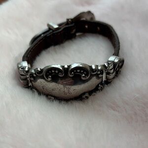 Looks like Brighton Silver toned and Brown Women's Bracelet